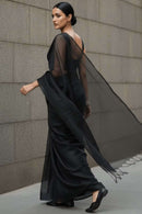 CHARCOAL DUST | Tissue | Indidha Saree