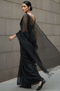 CHARCOAL DUST | Tissue | Indidha Saree