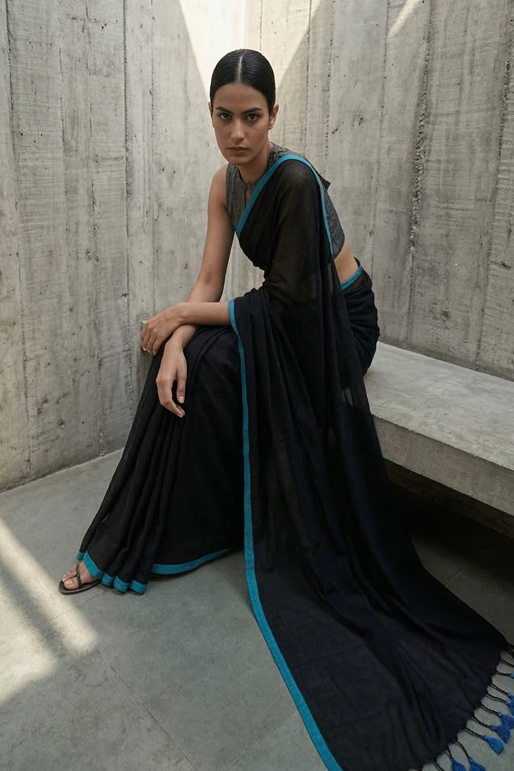 SERENITY BREEZE | Mul Cotton | Indidha Saree