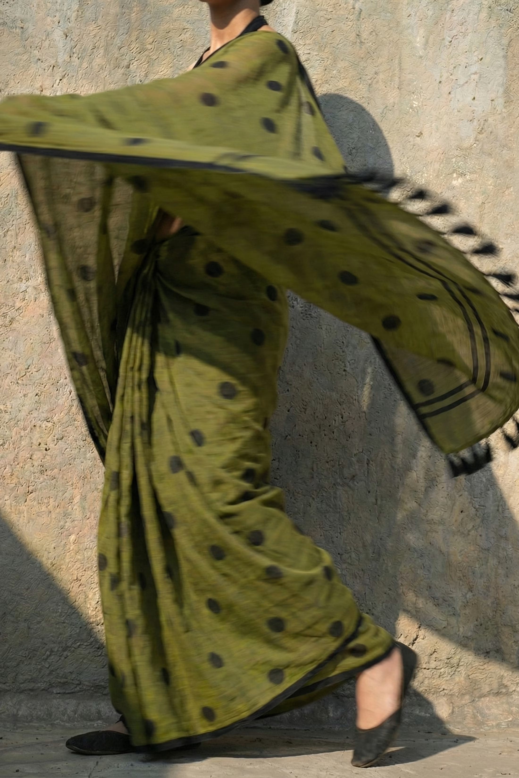 OLIVE DIVA | Mul Cotton | Indidha Saree