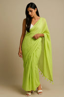 Urban Haze | Handloom Mul Cotton | Indidha Saree