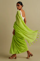 Urban Haze | Handloom Mul Cotton | Indidha Saree