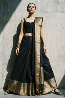 SHADOW ROYAL | Linen Silk | Indidha Saree