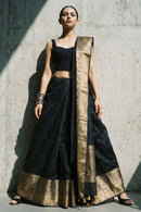 SHADOW ROYAL | Linen Silk | Indidha Saree