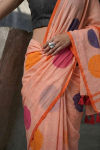 COZY DOTS | Mul Cotton | Indidha Saree