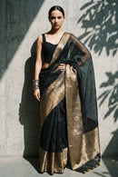 SHADOW ROYAL | Linen Silk | Indidha Saree