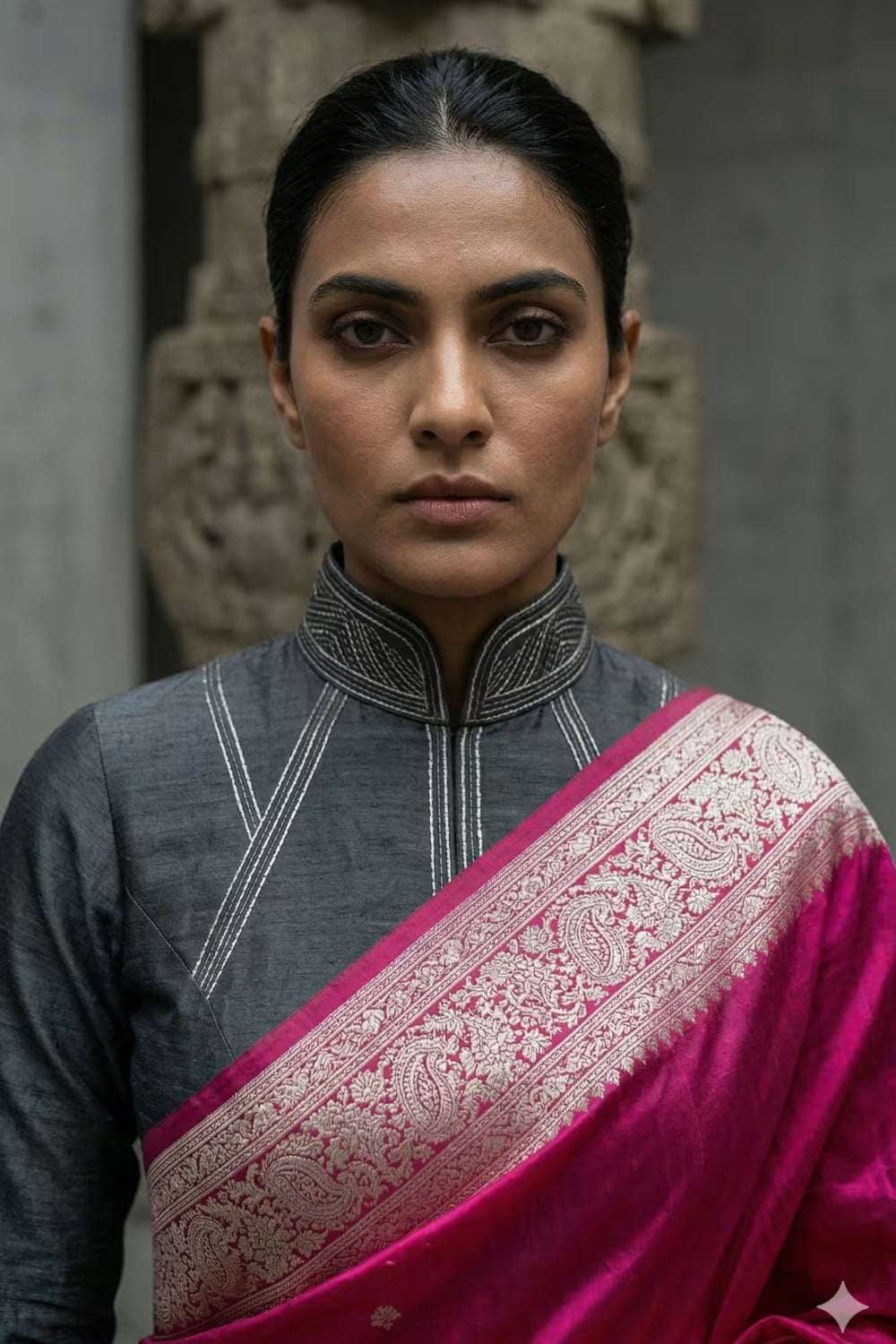ROSETTE ROYAL | Georgette | Indidha Saree