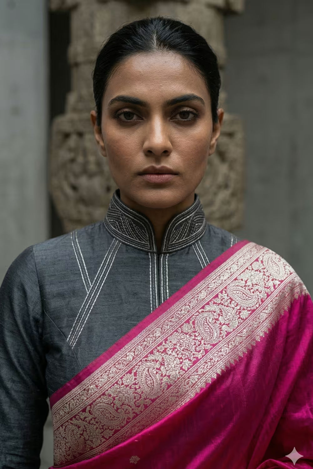 ROSETTE ROYAL | Georgette | Indidha Saree