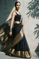 SHADOW ROYAL | Linen Silk | Indidha Saree