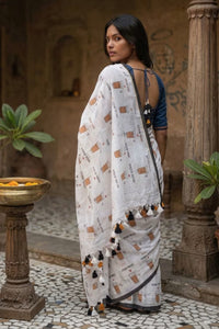 Chai, Unfiltered | Mul Cotton | Indidha Saree