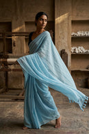 Sky Drift | Mul Cotton | Indidha Saree