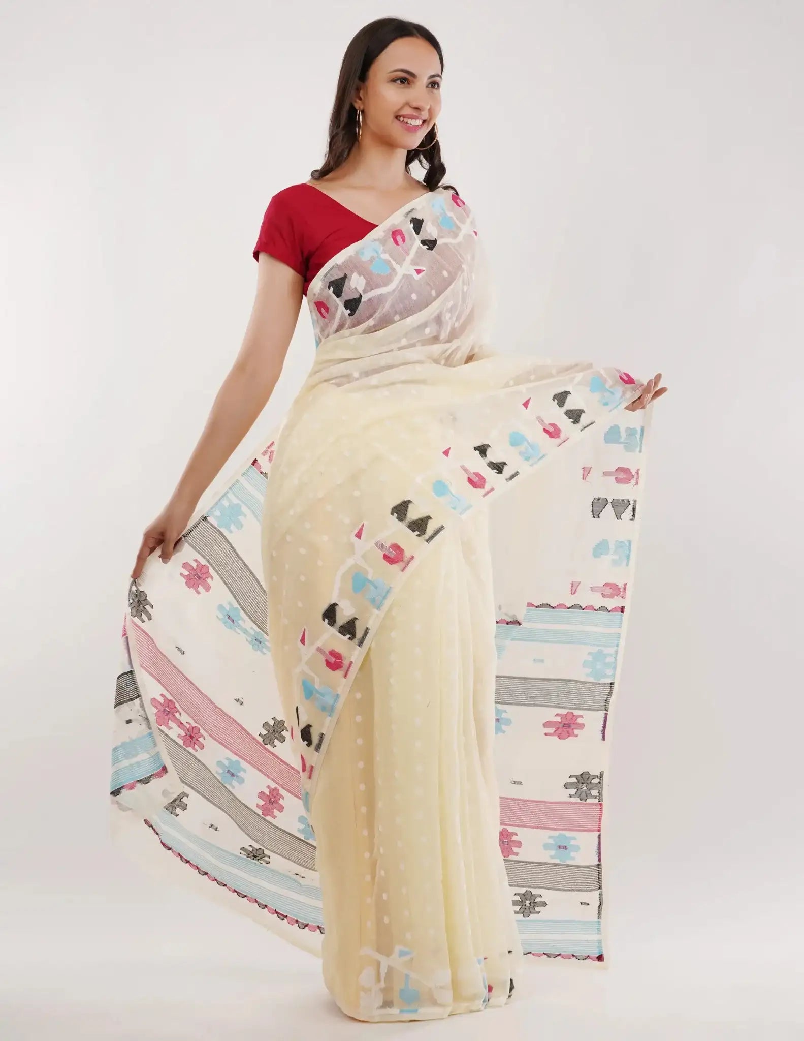 WHIMSY HUES | Pure Cotton | Indidha Saree