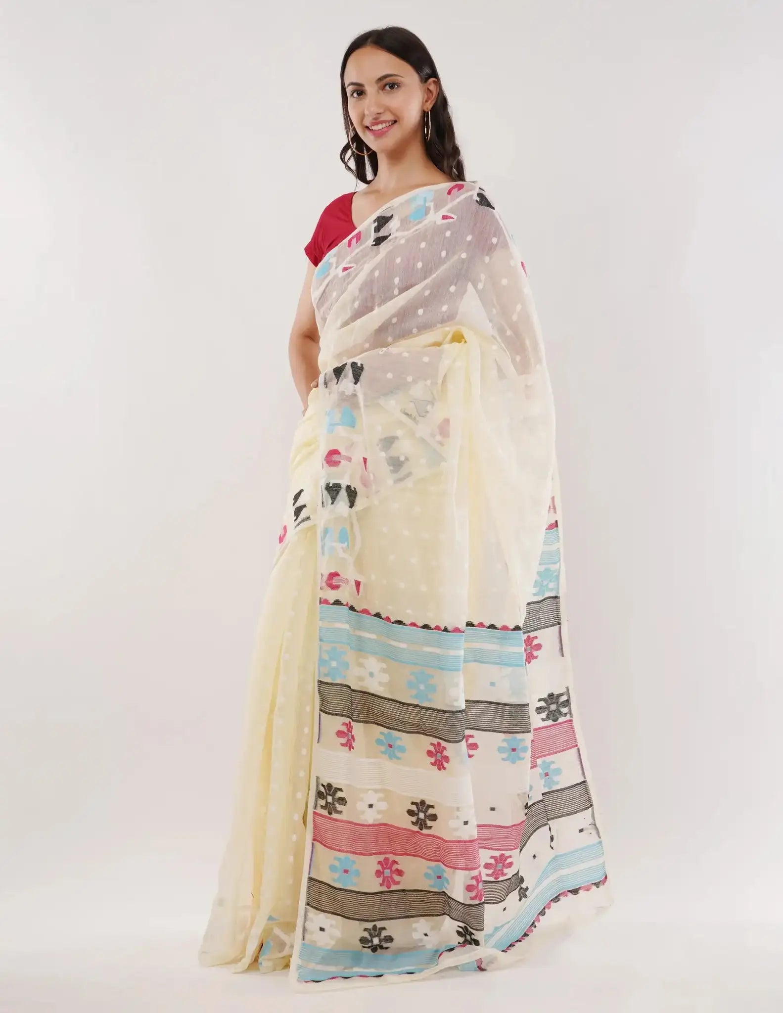 WHIMSY HUES | Pure Cotton | Indidha Saree
