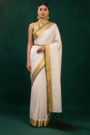 Whisper in Gold | Mul Cotton | Indidha Saree