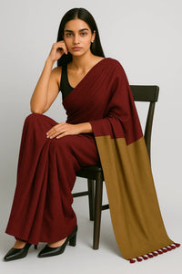 WINE MIRAGE | Acrylic Cotton | Indidha Saree