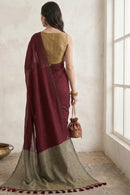 WINE MIRAGE | Acrylic Cotton | Indidha Saree