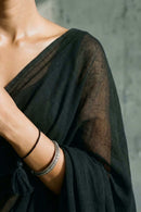Ebon Drape | Mul Cotton | Indidha Saree