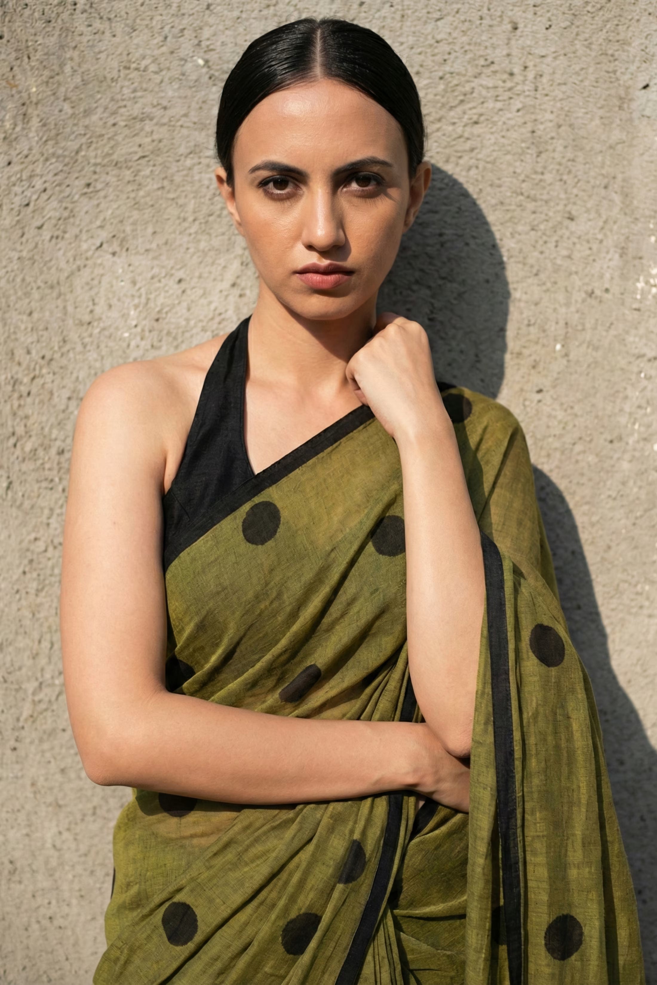 OLIVE DIVA | Mul Cotton | Indidha Saree