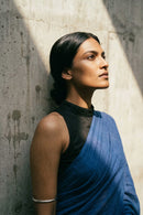 Indigo Hour | Mul Cotton | Indidha Saree