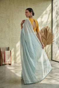 AQUA MIST | Mul Cotton | Indidha Saree
