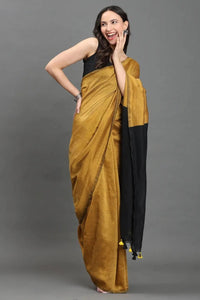 Zafran Noir | Cotton | Indidha Saree
