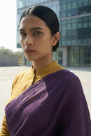 Plum Poise | Slub Cotton | Indidha Saree