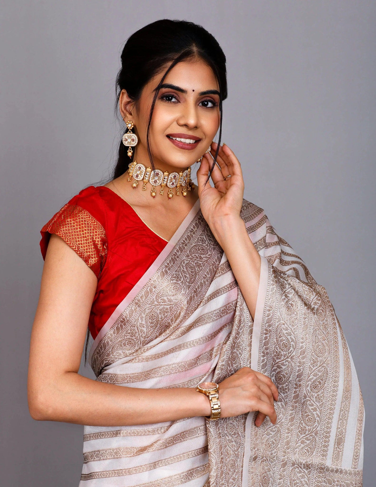 GAMYA | Kota Silk Banarasi | Indidha Saree