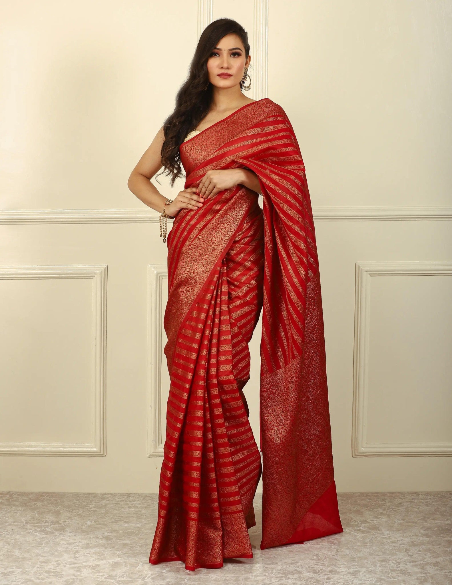 GANAVI | Kota Silk Banarasi | Indidha Saree