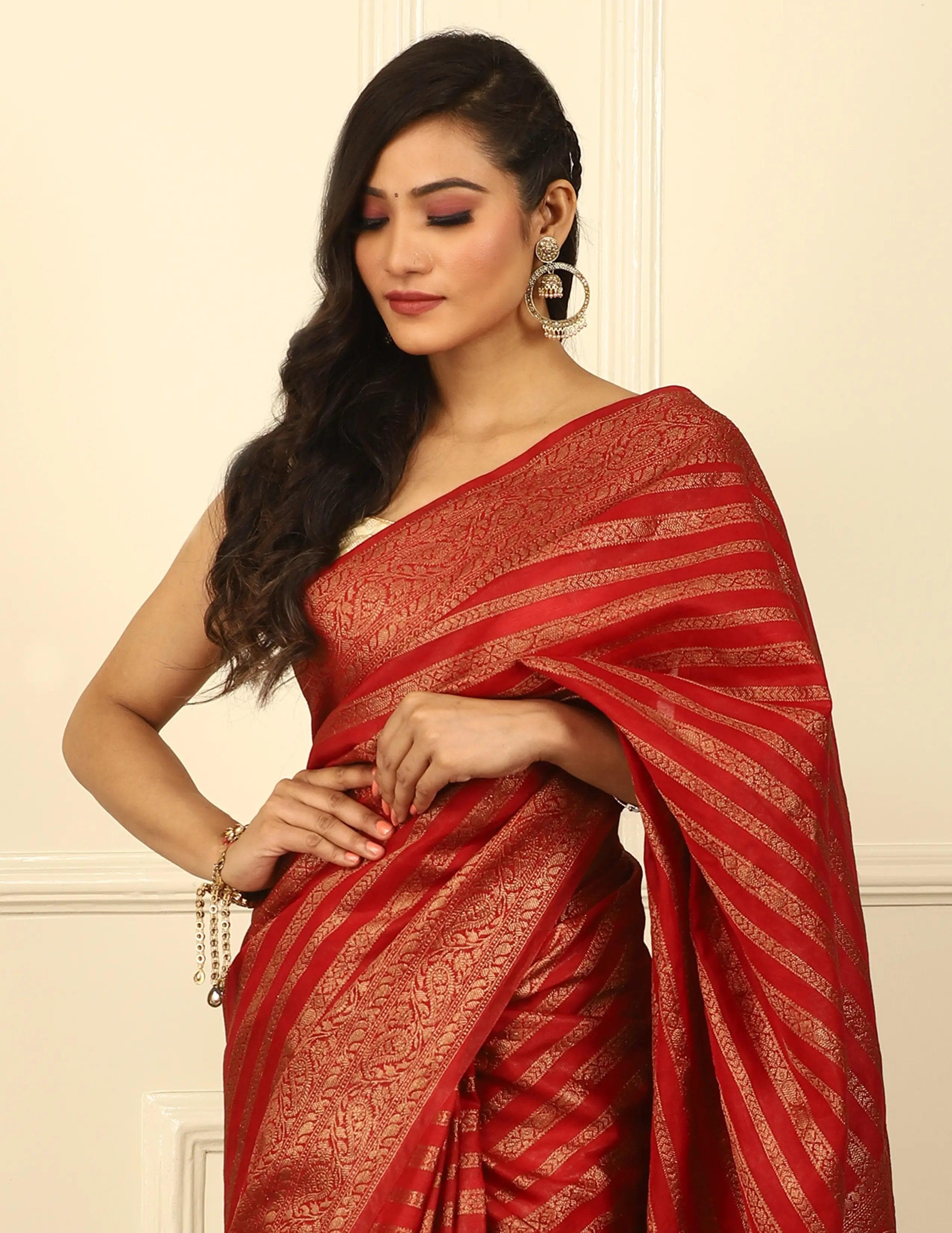National Handloom, BGP Saree GANAVI | Kota Silk Banarasi | Indidha Saree