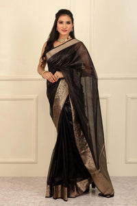 KOHINOOR | Organza with Banarasi Border | Indidha Saree