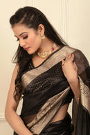 KOHINOOR | Organza with Banarasi Border | Indidha Saree
