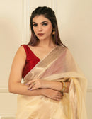 National Handloom, BGP Saree KOLAM | Organza with Banarasi Border | Indidha Saree