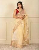 National Handloom, BGP Saree KOLAM | Organza with Banarasi Border | Indidha Saree