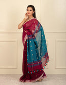 Bina Textile BGP Saree RAINDROP | Linen | Indidha Saree