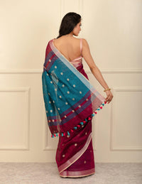 Bina Textile BGP Saree RAINDROP | Linen | Indidha Saree