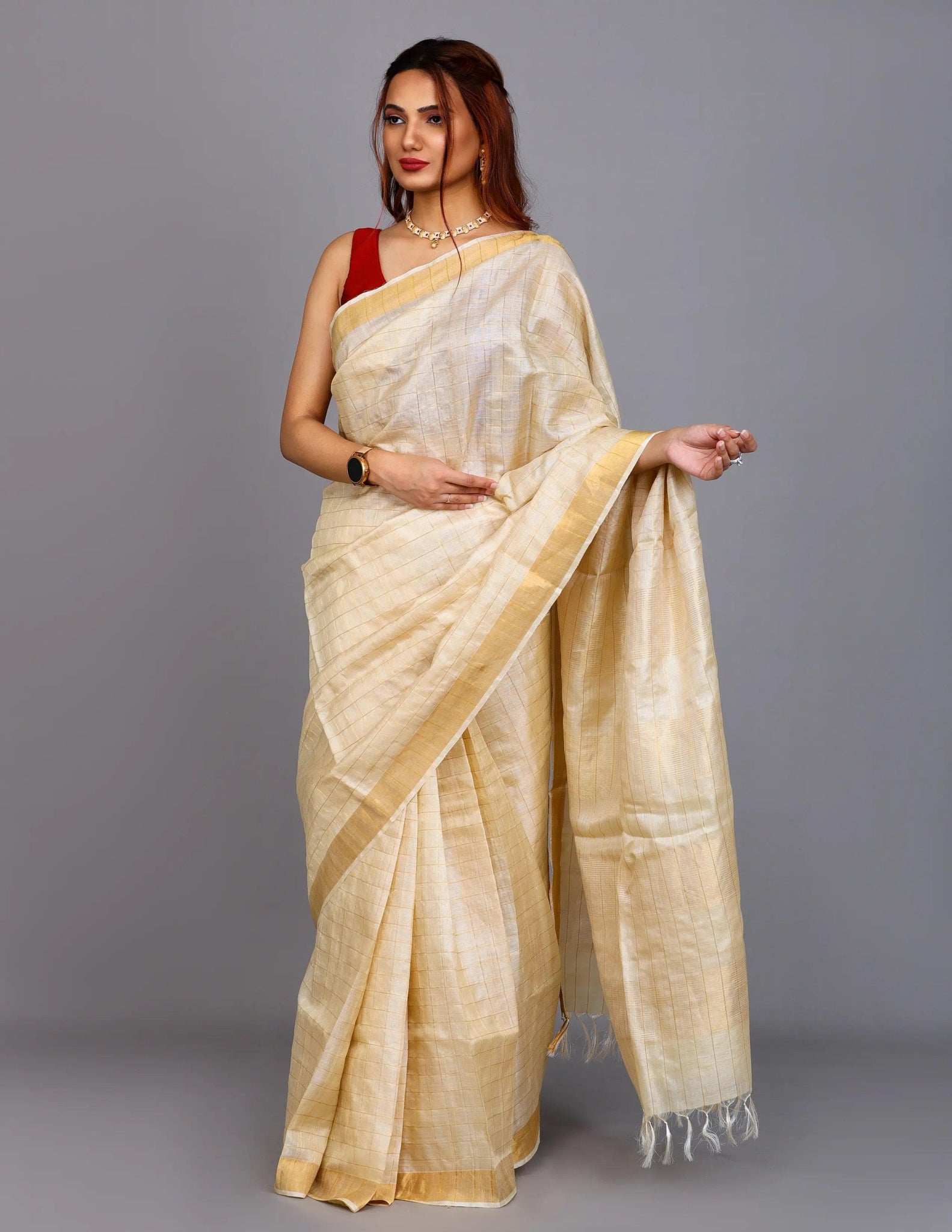GOLDEN GOOSE | Tussar by Tussar | Indidha Saree