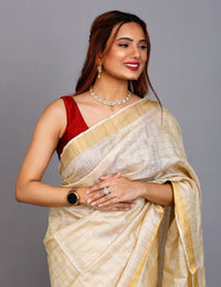 GOLDEN GOOSE | Tussar by Tussar | Indidha Saree