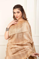 GRIT GAMINI | Tussar Ghicha Silk | Indidha Saree
