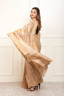 GRIT GAMINI | Tussar Ghicha Silk | Indidha Saree