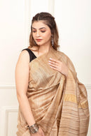 GRIT GAMINI | Tussar Ghicha Silk | Indidha Saree