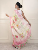 GULABI ROSE | Linen | Indidha Saree