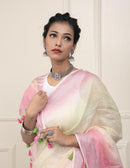 GULABI ROSE | Linen | Indidha Saree