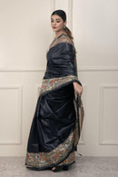 INDRANI | Hand - painted Tussar Silk | Madhubani Print | Indidha Saree