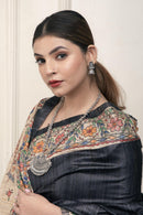 INDRANI | Hand - painted Tussar Silk | Madhubani Print | Indidha Saree