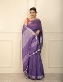 Bina Textile BGP Saree IVA | Cotton Slub | Indidha Saree