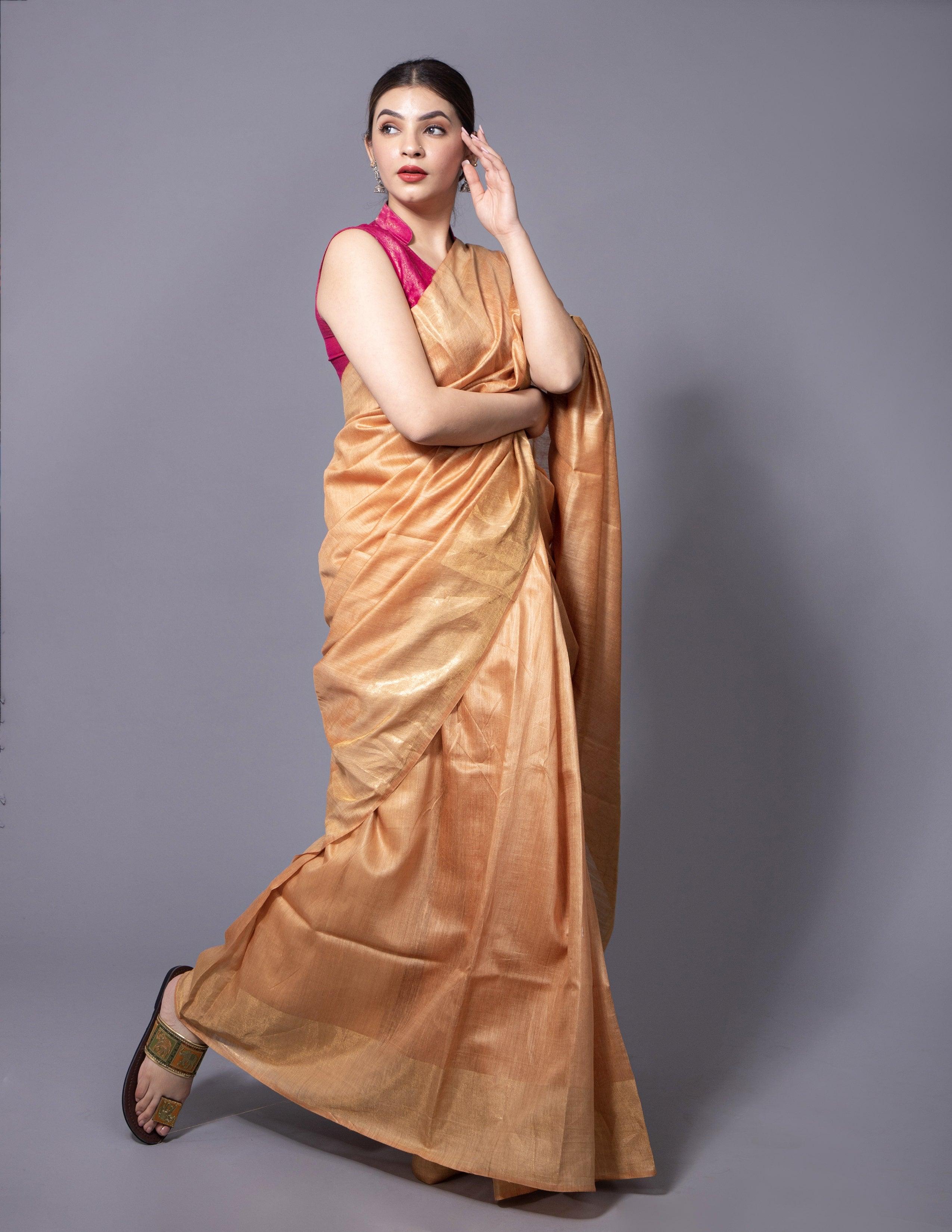 Bina Textile BGP Saree JEWEL | Muga Silk | Indidha Saree