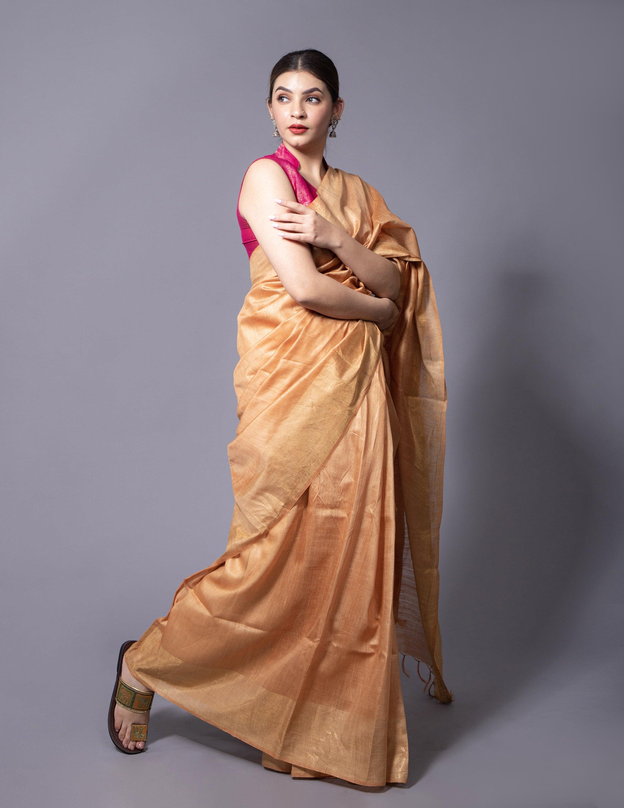 Bina Textile BGP Saree JEWEL | Muga Silk | Indidha Saree