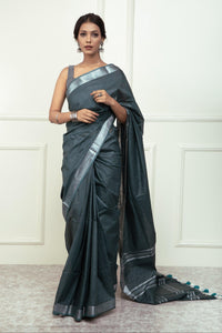 Bina Textile BGP Saree KAYA | Cotton Slub | Indidha Saree