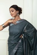 Bina Textile BGP Saree KAYA | Cotton Slub | Indidha Saree