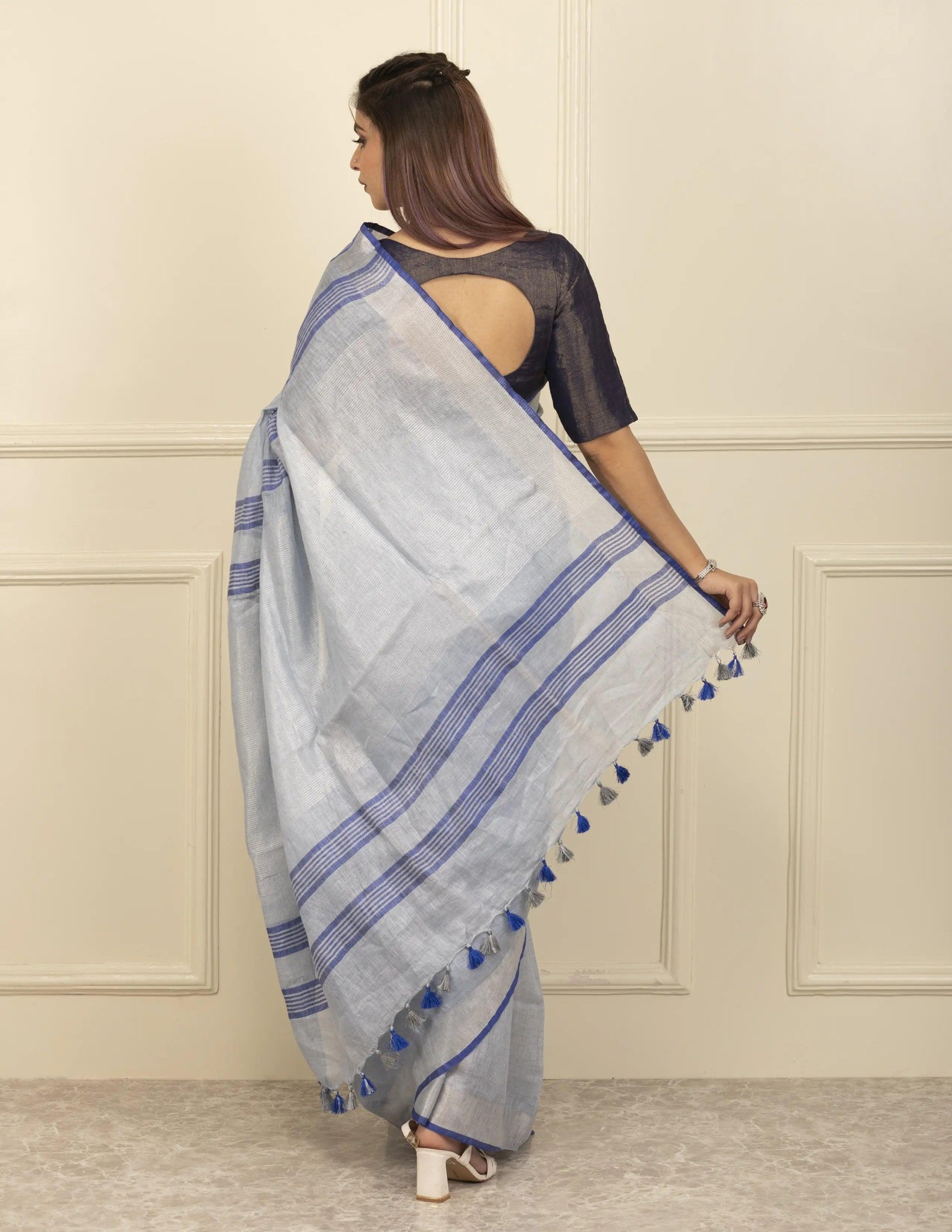 KIMAYA | Linen | Indidha Saree